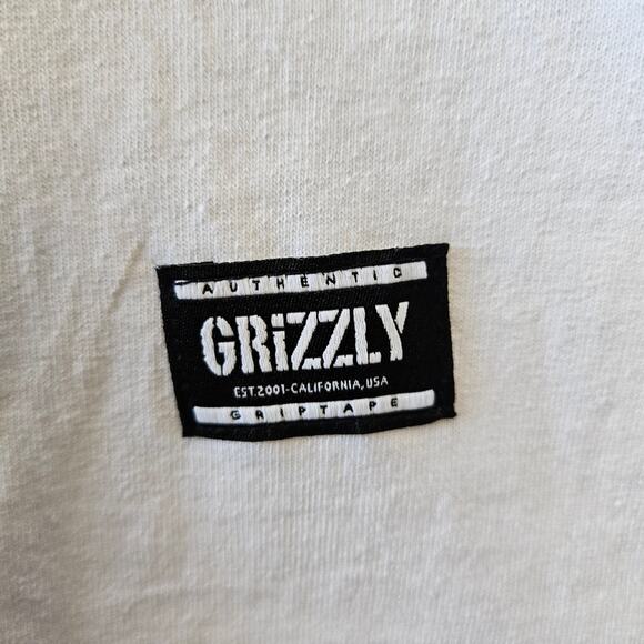 Grizzly Bear Floral White Short Sleeve Tee Size 2XL - Picture 4 of 7